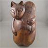 Image 3 : Wooden Carving of Woman and Cat Embrace
