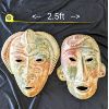 Image 1 : Set of 2 Large Aztec / Mayan Wall Masks