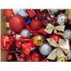 Image 3 : Large Box Loaded with Christmas Ornaments, Balls + Bows