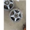 Image 2 : Set of (4) 5 Bolt Vision Aluminum Rims - 1 Missing Cap