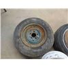 Image 2 : 2 Tires on Rims 15" 5 Bolt & 15" 5 Bolt Trailer Rim - Tires Pretty Rough Condition - 