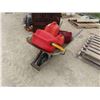 Image 2 : Metal Tub/ Wood Frame/ Rubber Tire Wheel Barrow with 4 Jerry Gas Cans