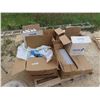 Image 1 : Pallet of Assorted Pool Parts ; Plastic Fittings, Stair Steps, Face Flanges, Floats,