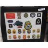 Image 2 : 2 Picture Displays, 45 + Patches of Squadron or Military Related