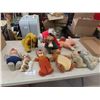 Image 1 : 1960s Cartoon Stuffed Animals ; Big Bad Wolf, Pluto, Scamp, Baloo, Lady, Alvin,