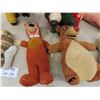 Image 3 : 1960s Cartoon Stuffed Animals ; Big Bad Wolf, Pluto, Scamp, Baloo, Lady, Alvin,