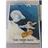 Image 2 : Vintage Chocolate Bar Advertising from Winnipeg; Sweet Marie Cardboard Sign,