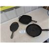 Image 1 : 3 Cast Frying Pans