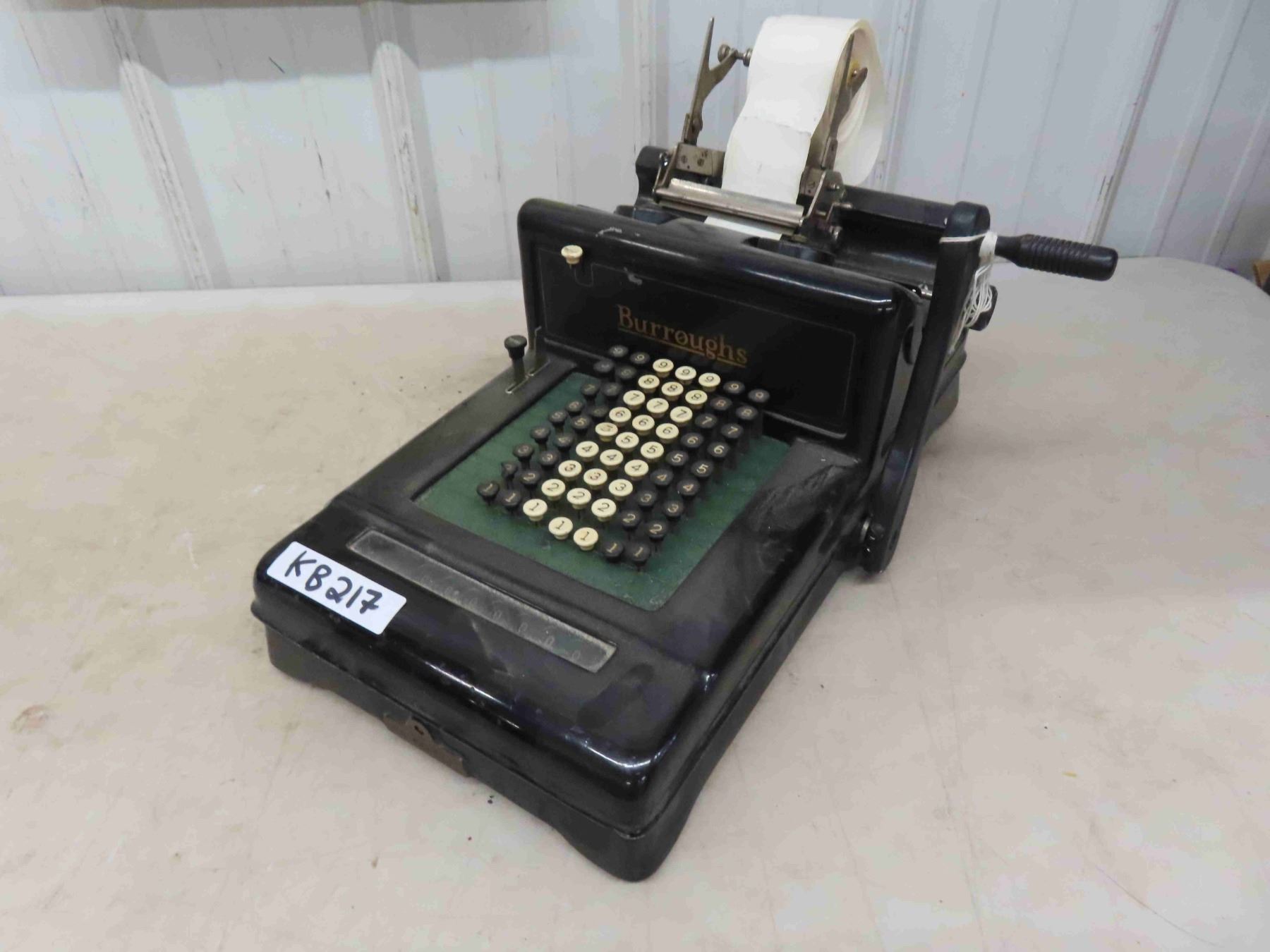 Vintage Burroughs Adding Machine #2 - Heavy Cast - McSherry Auction ...