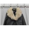 Image 2 : Women's Full Length Leather? Coat with Fur Collar - Sears - Great Condition