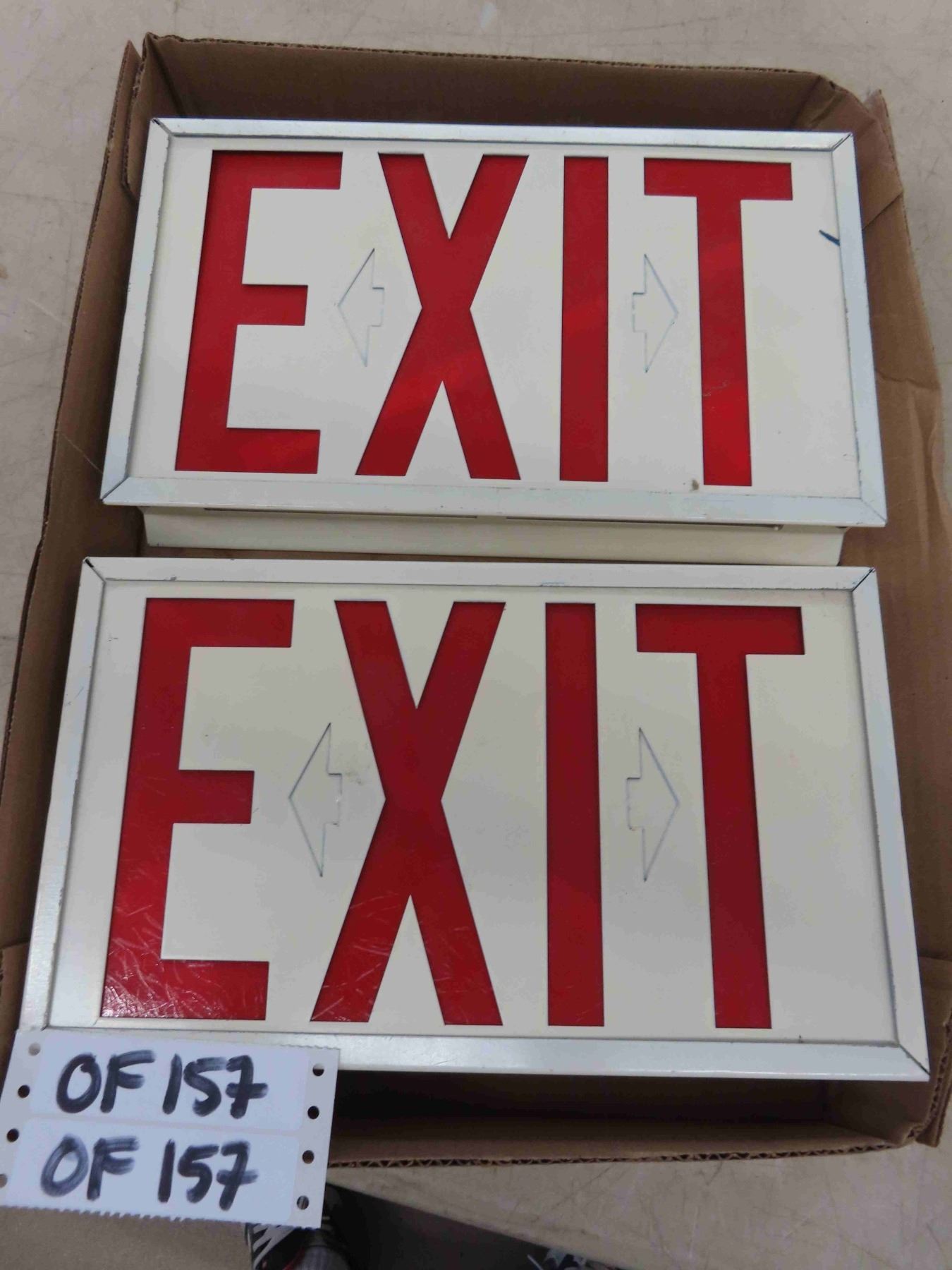 Full Case Sign 2 Metal Case Exit Signs - Double Sided 2