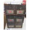 Image 2 : Vintage Mail Box Stacking Sections (5) 6" x 10" x 12" with 11 Doors - No Keys