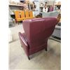 Image 2 : Burgundy Leather Like Recliner