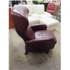 Image 3 : Burgundy Leather Like Recliner