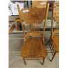 Image 2 : Set of 4 Vintage Double Press Back Dining Chairs