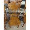 Image 3 : Set of 4 Vintage Double Press Back Dining Chairs