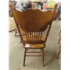 Image 8 : Set of 4 Vintage Double Press Back Dining Chairs