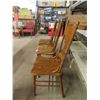 Image 9 : Set of 4 Vintage Double Press Back Dining Chairs