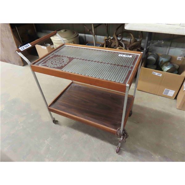 Salton Heater Rolling Cart Server 16  x 26  x 26  