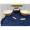 Image 1 : 2 Gresley Mixing Bowls + Bean Pot