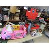 Image 1 : Children's Tool Bench - Iron Man, Bag of Toys, Car Play Structure