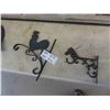 Image 2 : Horse Harness, Hanger, Metal Plant Hooks;  Rooster, Horse