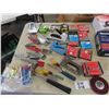 Image 1 : Staplers, Staples, Knives, Blades, Tape Measures, Hammer, Chisels