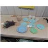 Image 1 : Pyrex Plates, Fire King Cups, Grape Center Piece , plus more