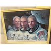 Image 2 : 1965 Framed Print Astronaut of Apollo 11 First On The Moon, Indigenous Art - 