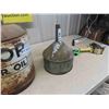 Image 8 : Gas Can, Funnel, Coop Oil Pail