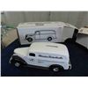 Image 2 : 2 Ertl 1:25 Scale Truck Banks ; '38 Chevy Panel, '51 GMX Panel - Both in Boxes