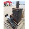 Image 2 : Heavy Cast Metal Stove/ Smoker with Chimney