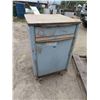 Image 1 : Metal Rolling Cabinet with Drawer + Door 18" x 20" x 34"