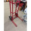 Image 2 : Very Large 2 Wheel Hand Truck Dolly 87" Tall for Bread or Potato Chips- Forks, NO Platform, Plastic 