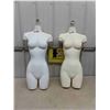 Image 1 : 2 Plastic Mannequin Body - Female 36" Tall