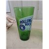 Image 2 : 3 Rolling Rock Beer Glass - Heavy Green Glass