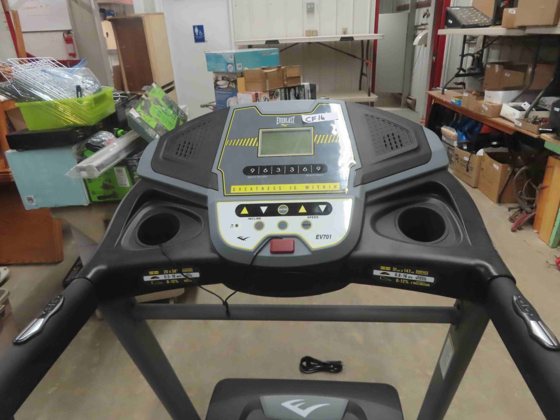 Everlast Model 1654701 Folding Treadmill McSherry Auction