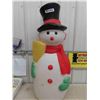 Image 1 : Snowman Blow Mold - Lights Up 41" Tall