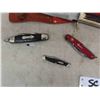 Image 4 : 3 Pocket Knives, Hunting Knife, B+D 3/8" Drill, Drill Bit Index, Glass Handled Door Knob