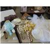 Image 1 : Bridal Hat + Veil, Fancy Umbrellas, Baby Doll, Leather Bag, Belts
