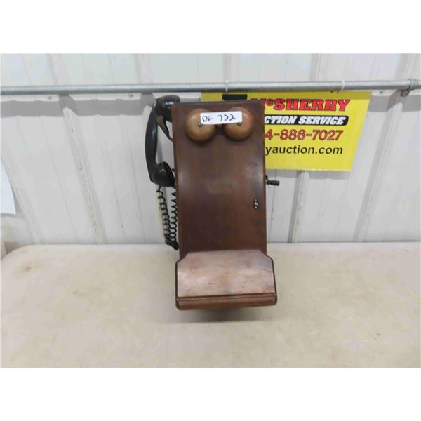 Wood Telephone 