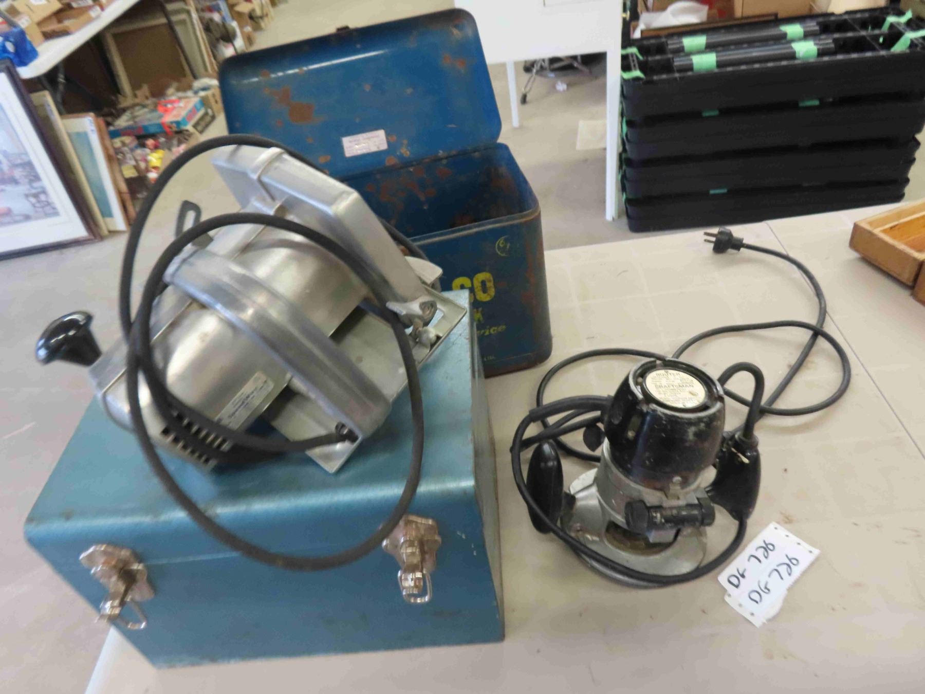 Circular Saw , Craftsman Router - McSherry Auction Service Ltd.