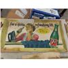 Image 11 : 10 Cardboard Advertisements : 1950s 7UP , Fresca, Rinso 12'' x 22'' 