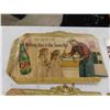 Image 4 : 10 Cardboard Advertisements : 1950s 7UP , Fresca, Rinso 12'' x 22'' 