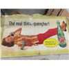 Image 8 : 10 Cardboard Advertisements : 1950s 7UP , Fresca, Rinso 12'' x 22'' 