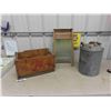 Image 1 : 7UP Wood Crate, Wash Board, CPR Gas Can