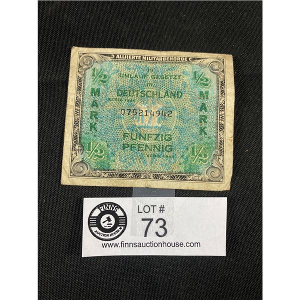 German WWII 1944 Half Mark