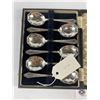 Image 2 : Nice Set of 6 Boxed Silver Plated Dessert Spoons