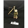 Image 1 : Inuit Figurines with Spear. Signed 5.5"