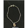 Image 2 : Lovely 925 Sterling Silver with Topaz Quartz Stone Charm Bracelet, Nice Condition. 6.5" L